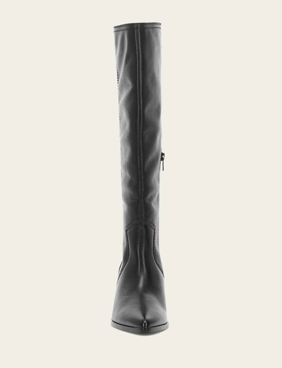 Women's Black Sadie Softy Tall Booties Black - Frye
