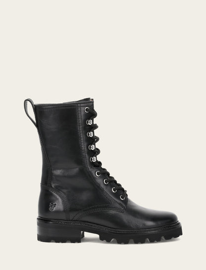 Women's Black Olivia Combat Boots Black - Frye