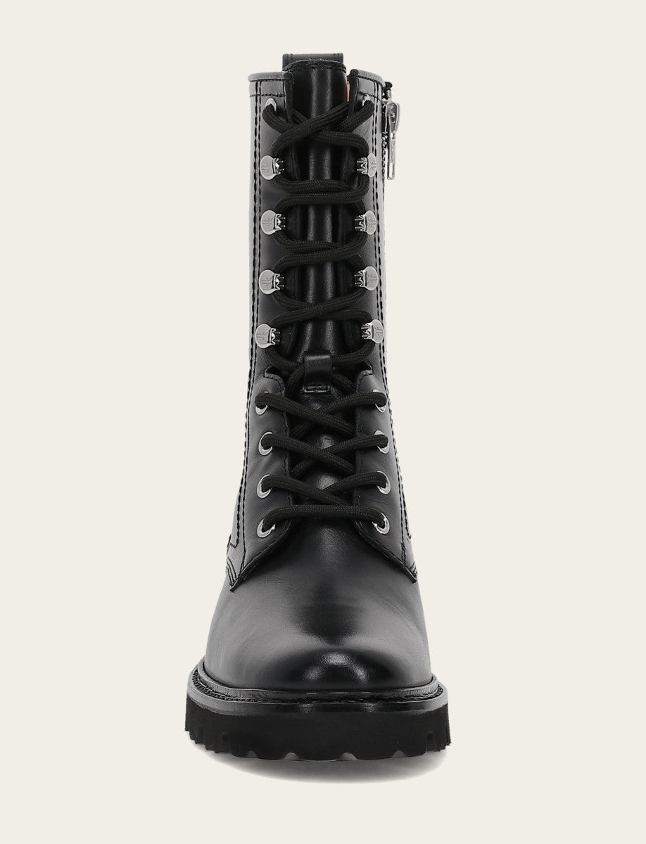 Women's Black Olivia Combat Boots Black - Frye