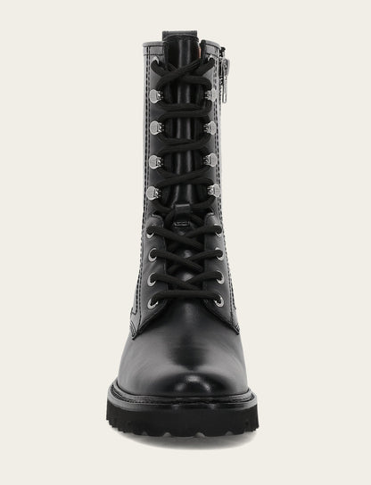 Women's Black Olivia Combat Boots Black - Frye