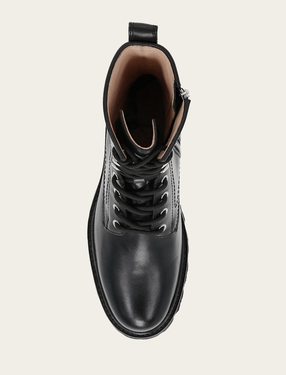 Women's Black Olivia Combat Boots Black - Frye