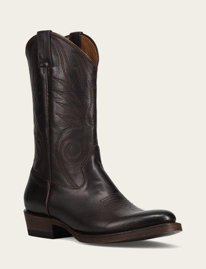 Men's Chocolate Grady Vintage Stitch Western Boots CHOCOLATE - Frye