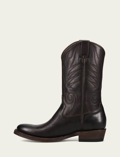 Men's Chocolate Grady Vintage Stitch Western Boots CHOCOLATE - Frye
