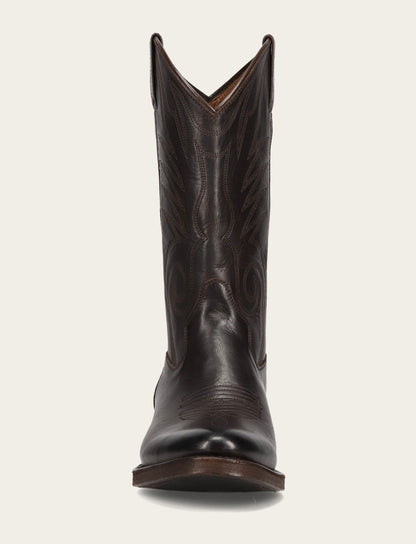 Men's Chocolate Grady Vintage Stitch Western Boots CHOCOLATE - Frye