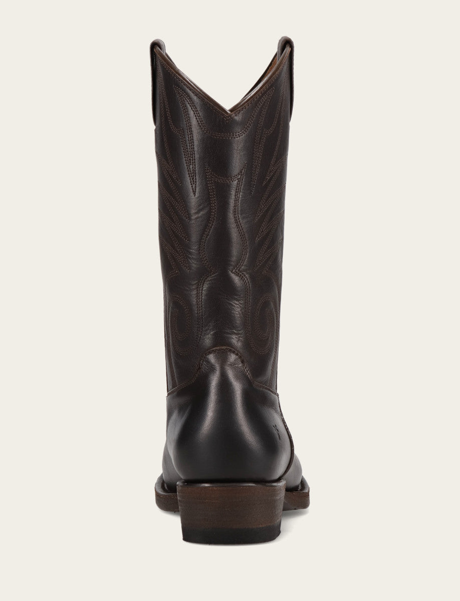 Men's Chocolate Grady Vintage Stitch Western Boots CHOCOLATE - Frye