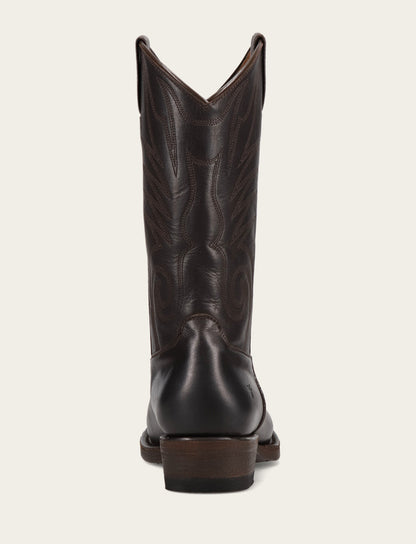 Men's Chocolate Grady Vintage Stitch Western Boots CHOCOLATE - Frye